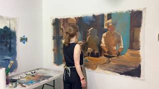 Art Residency Studio Vlog: NYC Museum Visits, Painting Process & Spring Landscapes