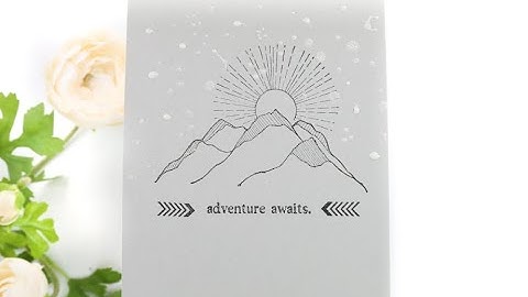 Unity Quick Tip: 1 Layer Mountain Scene Card with Simple Stamp Layering