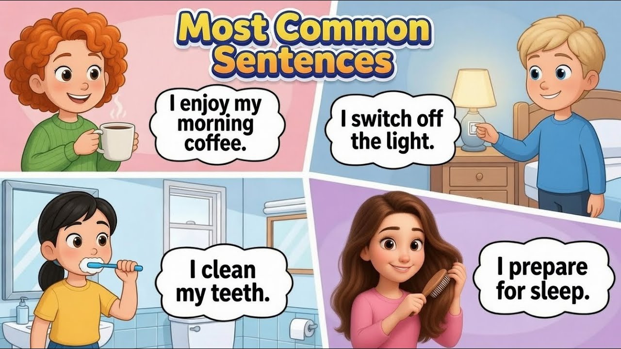 Most Common English Sentences for Daily Use 🗣️✨ | Easy English Speaking Practice 📚😊