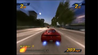 Burnout 3 Review PS2 Beta - Coastal Dream Early Moon Out