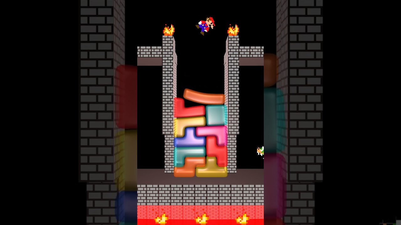 Bowser Close Call Softbody Tetris
