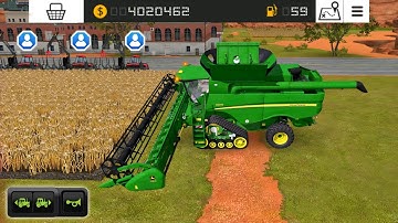 Fs 18 3 Players Gameplay With John Deere - Fs18 Harvest Wheat & Corn ! Farming Simulator 18 #fs18