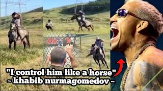 Islam makhachev controls horse after khabib&#39;s recent comment on controlling charles oliviera