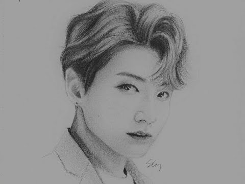 Paling Inspiratif Sketsa Gambar Wajah Member Bts Tea And 