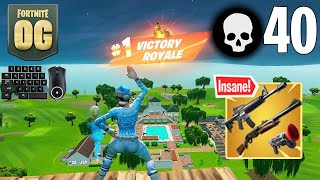 40 Elimination Solo Squads Win Full Gameplay (Fortnite OG)