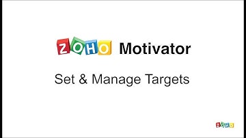 Zoho Motivator: Set & Manage Targets
