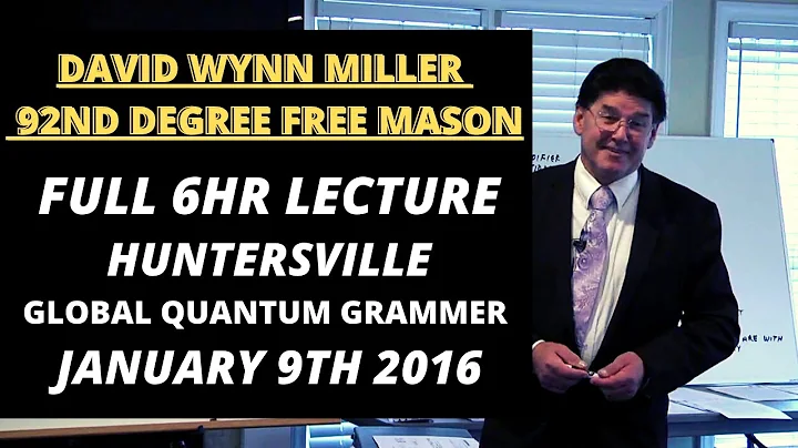 David Wynn Miller Huntersville N C January 9, 2016 FULL 6 HOUR LECTURE!