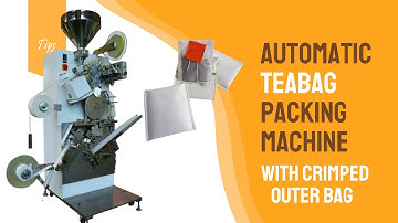 Crimped paper envelope bag with filter tea bag machine/ tea bag packing machine with couting