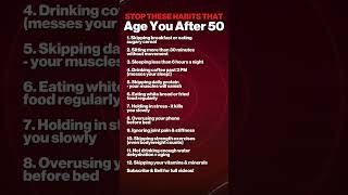 12 Daily Habits That Make You Age Faster After 50