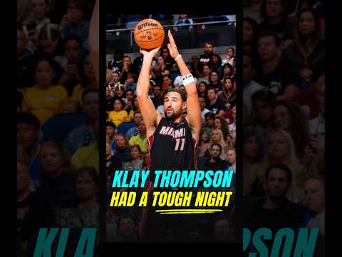 ROUGH shooting night for Klay😬