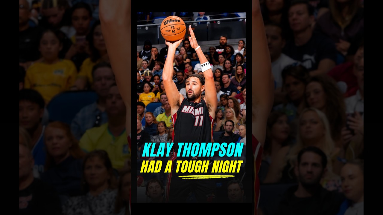 ROUGH shooting night for Klay😬
