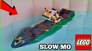 LEGO CARGO SHIP SINKING SLOW MOTION !