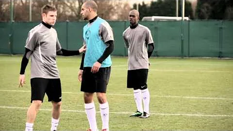Adam Johnson and James Milner's Midfield Session
