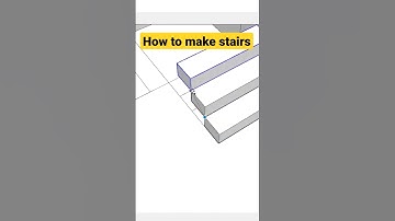 how to make stairs in sketchup| Stairs design #shorts #youtubeshorts #viral #stairs #staircase