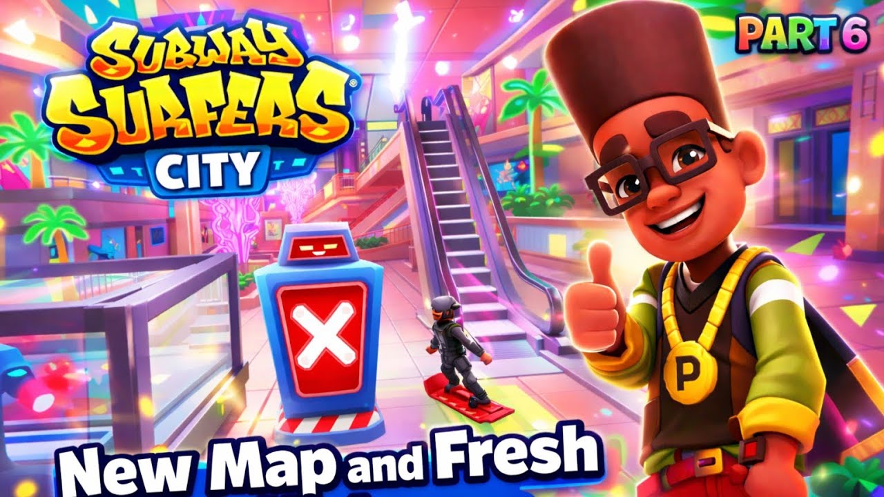 Subway Surfers City - Gameplay Walkthrough Part 6 | New Map and Fresh New High Score (iOS, Android)
