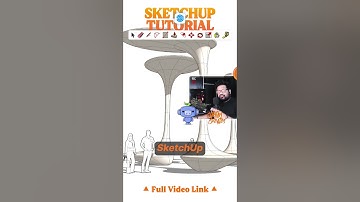 SketchUp for Architects: How to 3D Model of the Parametric Seating TMW Museum in #shorts #SketchUp