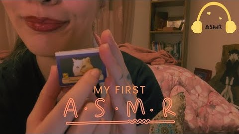 My first try ASMR video soft whisper and tingly items and triggers lofi ASMR
