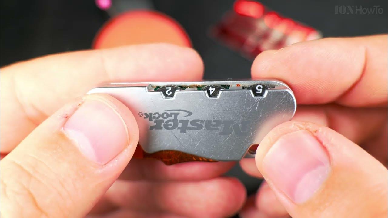 How to Unlock and Change a Combination Lock Without the Code Method 1 YouTube