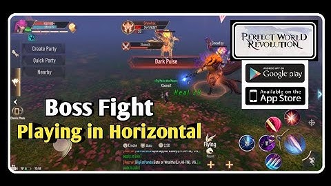 Perfect World Revolution Boss Fight With Horizontal Screen  New MMORPG