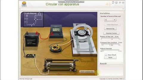 Virtual Lab - Magnetic field along the axis of a circular coil carrying current