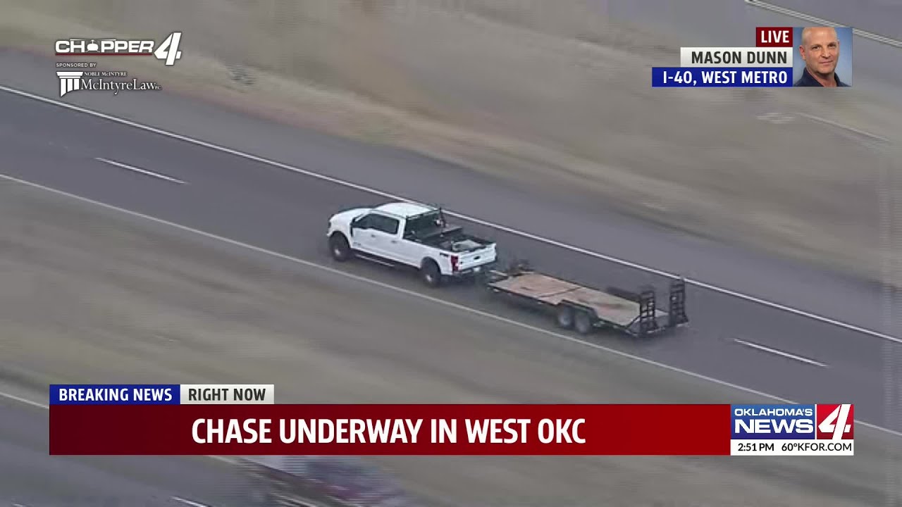 OKC chase ends with suspect in custody - YouTube