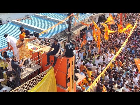 MLA Raja Singh Singing Song in Ram Navami Shobha Yatra 2023  Dhoolpet Ram Navami 2023  rajasingh