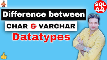 Differences between Char and Varchar Datatypes in Oracle