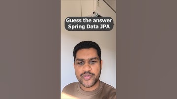 Guess the answer Spring Data JPA #subscribemychannel #shorts