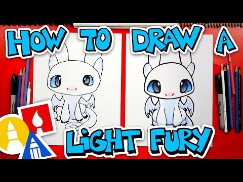 How To Draw A Light Fury From How To Train Your Dragon