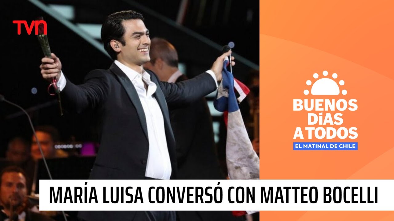 Una entrevista de lujo: María Luisa Godoy conversó con Matteo Bocelli | Buenos días a todos