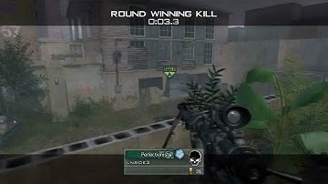 MW2 - Amazing Sniping Game Winning Killcam!