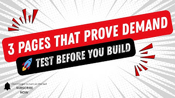 Video 4 - Top 3 Landing Page Tests for Market Validation