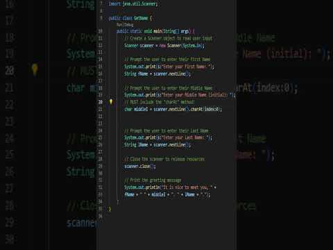 Getting User Input