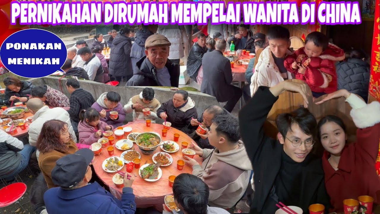 BEGINILAH PESTA PERNIKAHAN DIRUMAH MEMPELAI WANITA, ACARA LANCAR BANYAK KELUARGA DAN TAMU UNDANGAN