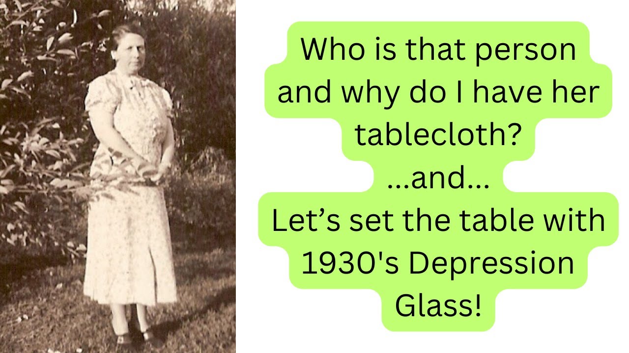 Help me Set the Table with 1930's Depression Glass! - YouTube