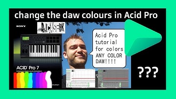 Acid pro tutorial for colors - CREATE ANY COLOR DAW!!!. - DJCASEUK explained tutorial