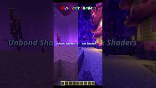 Unbond Vs Lux Minecraft Shaders | Minecraft | #minecraft #shaders #test