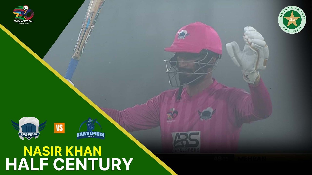 Nasir khan Half-Century Masterclass | DMJ vs Rawalpindi | National T20 ...