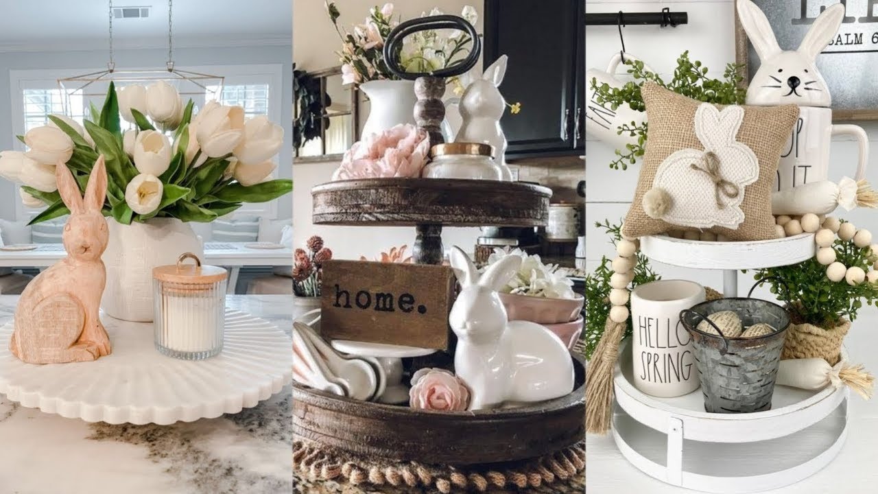 Bunny French Farmhouse Decorating ldeas. vintage rustic country Farmhouse decor 