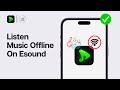 How to listen to music offline on esound 2024  easy fix