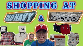 SHOPPING AT OLD NAVY & JC PENNEY