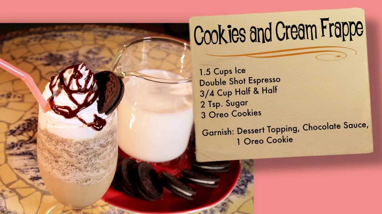 Coffee ice cream frappe recipe (homemade frappuccino)