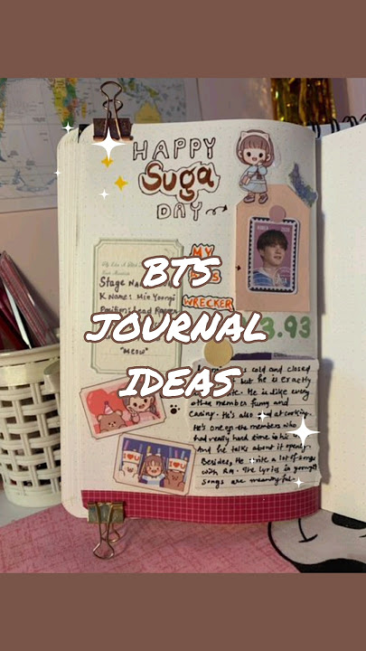Bts journal ideas ✨#btsjournal #journalideas #asthetic #journalwithme #btsarmy #bts #kpop#studytips
