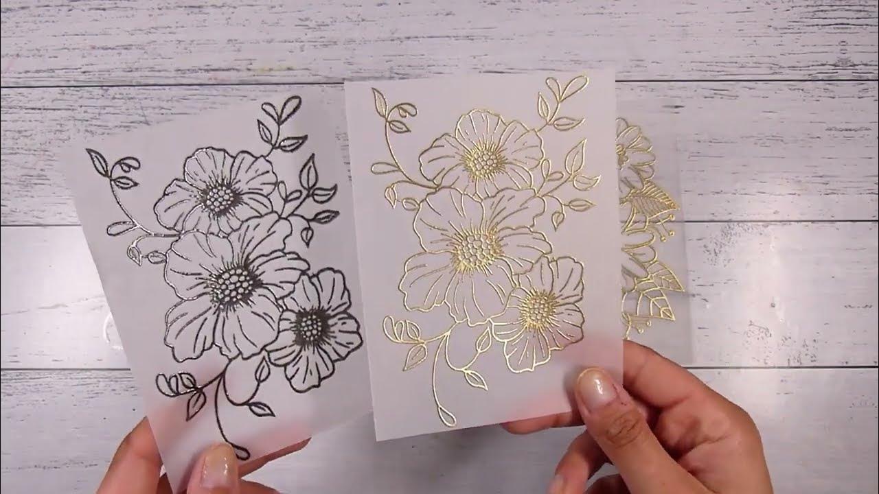 How To Get BRIGHT WHITE On Vellum WITHOUT Heat Embossing? Dry Emboss Your OWN VELLUM! YouTube