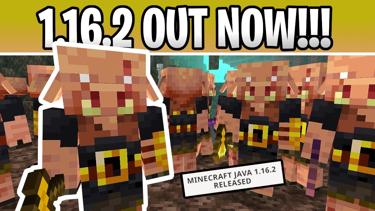 Minecraft PIGLIN BRUTES ARE HERE! 1.16.2 Out Now!!! Java & Bedrock