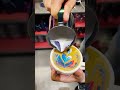 Rainbow Latte Art: Rosetta, Tulip