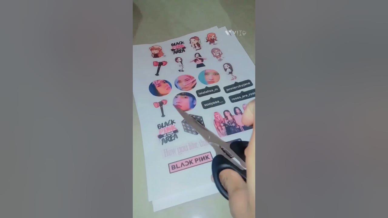 Blackpink homemade sticker YouTube
