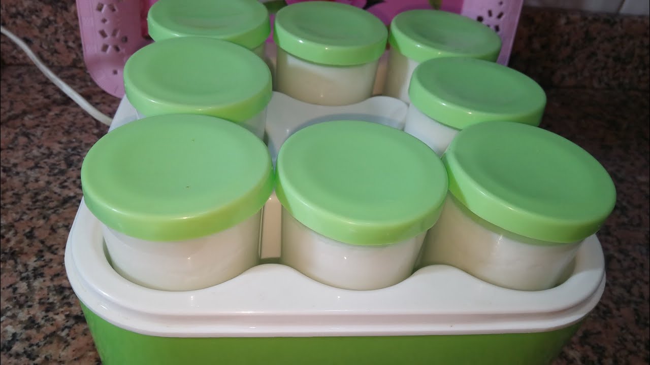 طريقة عمل الزبادي في ماكينة الزبادي زهران 🥛🥣😋⁦❤️⁩