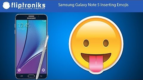 Samsung Galaxy Note 5: How to Insert Emojis / Smiley Icons /  Symbols into a Text Message