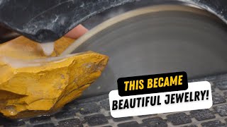Watch Me Turn This Mustard Yellow Rock Into Beautiful Jewelry!